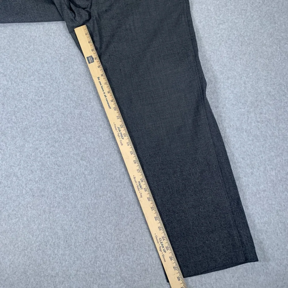 Brooks Brothers Dress Pants Mens 37RG Gray All Wool Makers Flat Front Trousers